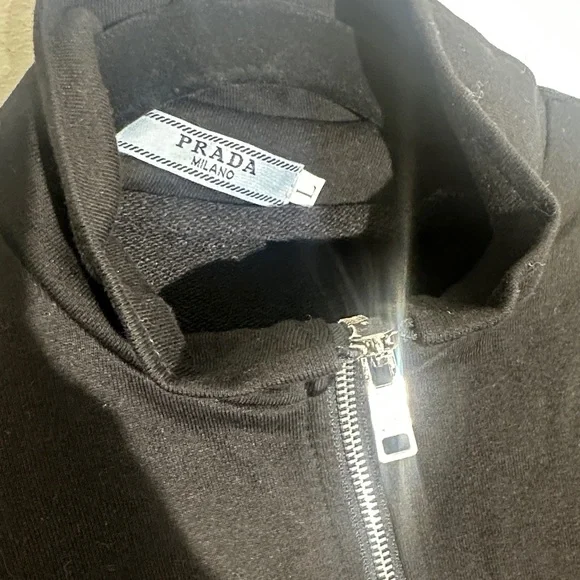 Prada Black Jacket with Red Stripe - Picture 4 of 8